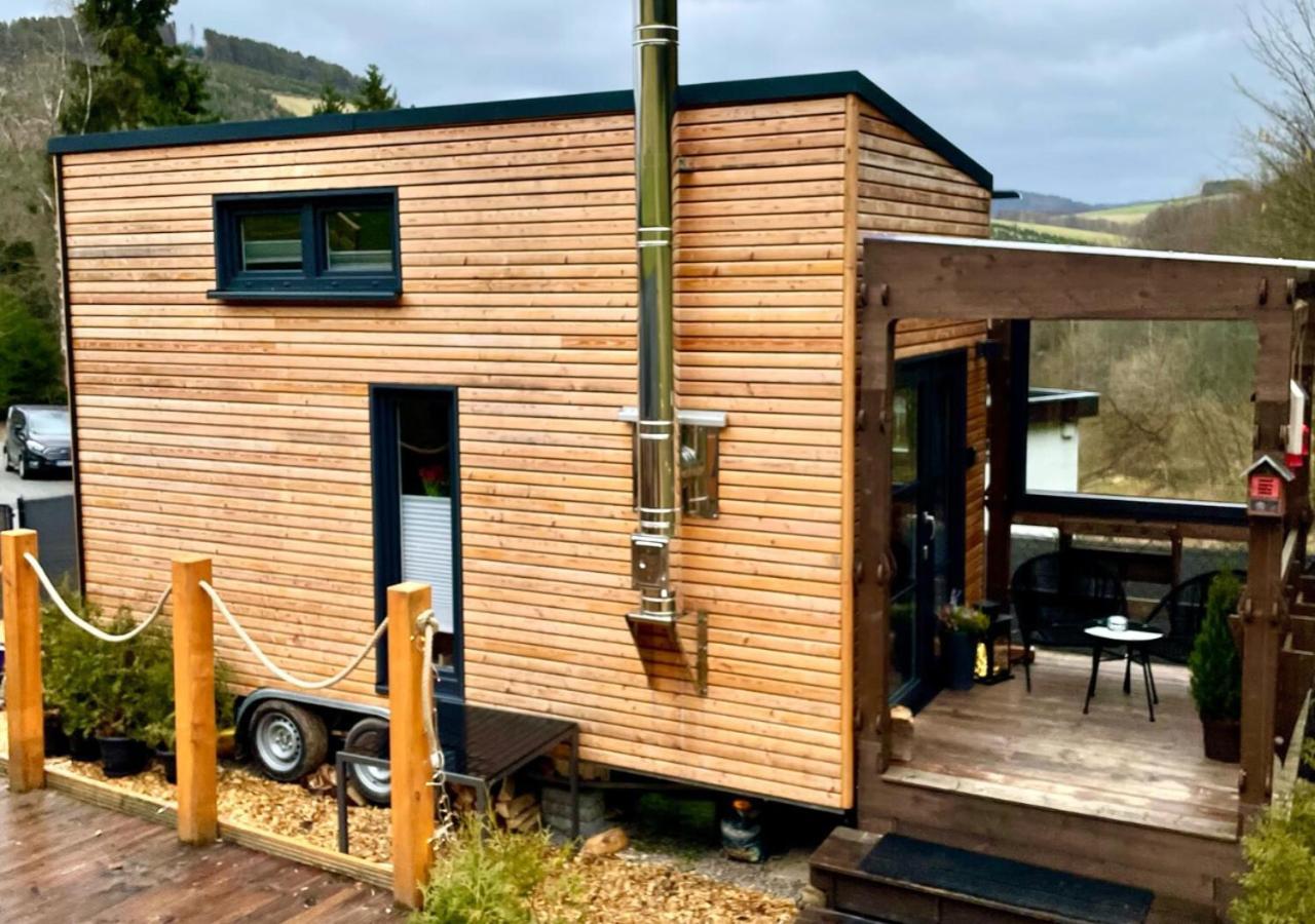 Tiny House Klitzeklein Am Waldrand Von Elpe Villa Olsberg Buitenkant foto